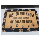 New Dog Doormat 16" x 24"