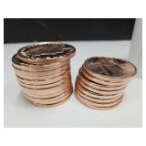 20 Rounds 2 Designs of Beautiful Copper
