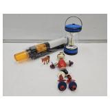 Vintage Wood Toy & Lights