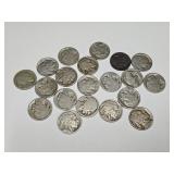 Lot of 20 Buffalo Nickel Coins