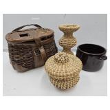 Fishing Basket Decor, Bean Pot & Baskets