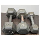 Dumb Bells 10-20-25 Lbs