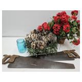 Ivy Wreath, Garland Pinecones, Jar & Flower Decor+