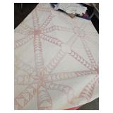 Vintage Cutter Quilt 76"x80" Bath Rug +