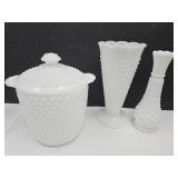 Anchor Hocking Hobnail 8.5" H Canister (Chip) +