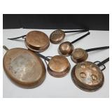 Lot of Primitive Copper/Brass Metal Home Decor