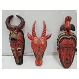 New Tribal Mask 10" to 11" h