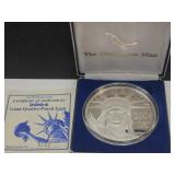 Quarter Pound Giant  Silver Eagle w COA