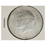 1964 Silver Kennedy Hald Dollar Coin