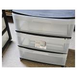 3 Drawer Sterilite Cart 15x21x25H