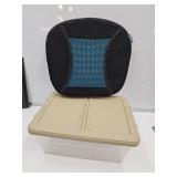 16 QT Rubbermaid Storage Tote & Seat Cusion