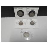Lot of V Nickel Coins