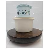 Lazy Susan & Tupperware Christmas Container, Cake