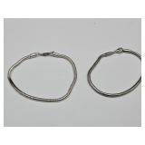 Pandora Style Starter Bracelets,1 Silver1Stainless