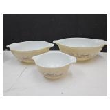 3 Pyrex Cinderella Bowls #441, 443 & 444