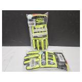 2 Pair Ringer  SZ MED Oil Resistant Impact Gloves