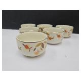 Jewel Tea 6 Custard DIshes Halls Superior
