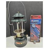 Coleman 1983 Lamp NO GLASS & Foot Air Pump