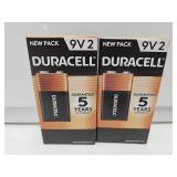 NEW Duracell 9V Batteries Total 4
