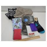 NEW Ladies Socks, Notebooks, Valances