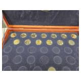 12 Presidential Dollar Coins in Collectors Case