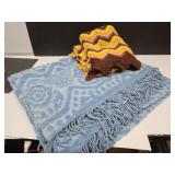 Afghan 48x36 & 96x112 Chenille Bed Spread