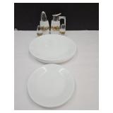 VTG MCM Gemco Shakers, Creamer & Corelle Plates
