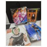 4 Halloween Costumes. One Size, Youth, Adult Med.