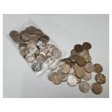 100 Wheat Pennies 1940 & 50