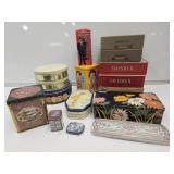 Cigar Box Lot & Advertising Tins