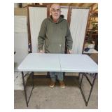 2 ft x 4 ft  Maz Chef Adjustable HT Folding Table