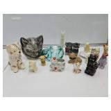 Vintage Cat Lot, String Holder, Shawnee, Shaker +
