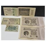 Lot of German Currency Notes
