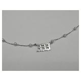 Stainless Steel Faux Pearl Necklace