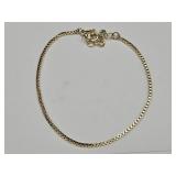 Gold Overlay Box Link Bracelet