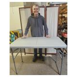 2 FT X 4 FT Adjustable  Height Folding Table
