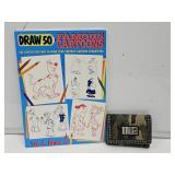 Cartoon Art Book & Camo Wallet