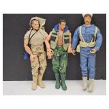 3  12" Action Figure Toys