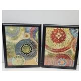 2 Modern Framed Art 16"x20"