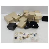 Costume Rings w/Organizer & Jewerly Boxes
