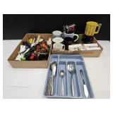 Lot of Mugs & Kitchen Ware Cookie Cutters  +