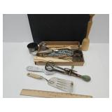 Primitive Utensils Wood Handle Mixer, Ice Cream