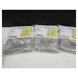 3 NEW Pair of 63" Sheer Curtains