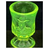 Uranium Glass Hopalong Cassidy  By Boyd Numbered