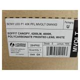 Soffit Canopy, 4200LM, 400K, White, Frosted Lens