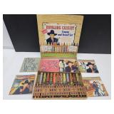 Vintage Hopalong Cassidy Crayon & Stencil Set