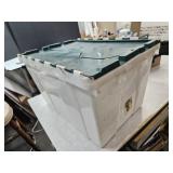 Scissor Lid Tote, See Pics