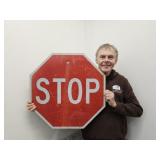 24" Metal STOP Sign