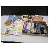 Lot of VHS, 2 Head Phones, Cook Books