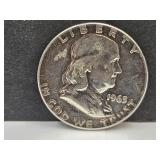 1963 Silver Franklin Half Dollar Coin